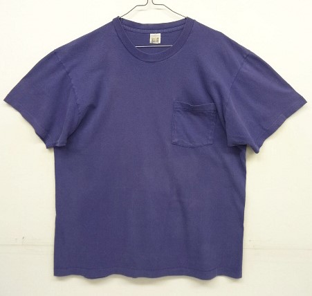 画像: 90'S FRUIT OF THE LOOM シングルステッチ 耳付きポケット 半袖 Tシャツ ネイビー USA製 (VINTAGE) 「T-Shirt」入荷しました。