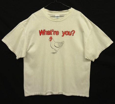 画像: WHAT'RE YOU? 半袖 Tシャツ ホワイト (VINTAGE) 「T-Shirt」入荷しました。