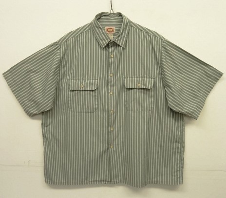 画像: 80'S BANANA REPUBLIC 初期タグ ポプリン 半袖 ボックスシャツ ストライプ (VINTAGE) 「S/S Shirt」入荷しました。