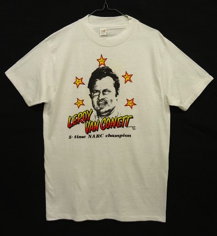 画像: 70'S LEROY VAN CONETT "HANES製ボディ" 両面プリント シングルステッチ Tシャツ ホワイト USA製 (DEASDSTOCK) 「T-Shirt」入荷しました。