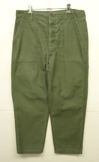 画像: 70'S アメリカ軍 US ARMY "OG107" コットンサテン ベイカーパンツ W36L29 (VINTAGE) 「Bottoms」入荷しました。