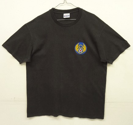 画像: 80'S アメリカ軍 USAF シングルステッチ 両面プリント 半袖 Tシャツ ブラック USA製 (VINTAGE) 「T-Shirt」入荷しました。