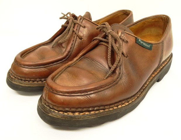 画像: 80'S PARABOOT "MICHAEL" ブロック体タグ レザー チロリアンシューズ ブラウン フランス製 (VINTAGE) 「Shoes」入荷しました。