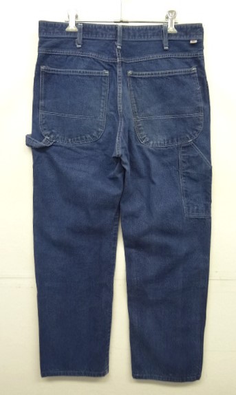 画像: 80'S DICKIES チビタグ デニム ペインターパンツ インディゴ 42TALONジップ W33L30 USA製 (VINTAGE) 「Bottoms」入荷しました。