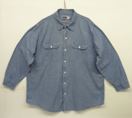 画像: 80'S BIG MAC コットン100% シャンブレーシャツ ブルー USA製 (VINTAGE) 「L/S Shirt」入荷しました。