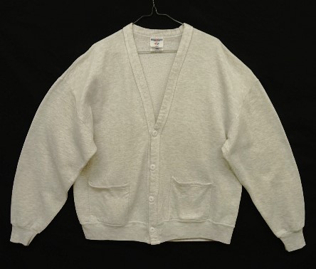 画像: 90'S JERZEES スウェット カーディガン ヘザーグレー USA製 (VINTAGE) 「Sweat Shirt」入荷しました。