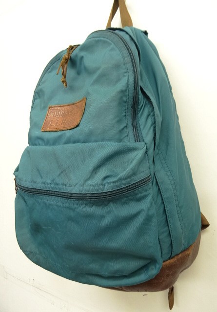 画像: 90'S LL Bean ナイロン/レザー バックパック ブルー/ブラウン USA製 (VINTAGE) 「Bag」入荷しました。