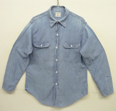 画像: 70'S BIG MAC コットン100% シャンブレーシャツ ブルー USA製 (VINTAGE) 「L/S Shirt」入荷しました。