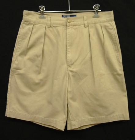 画像: 90'S RALPH LAUREN "TYLER SHORT" ツープリーツ チノショーツ ベージュ (VINTAGE) 「Shorts」入荷しました。