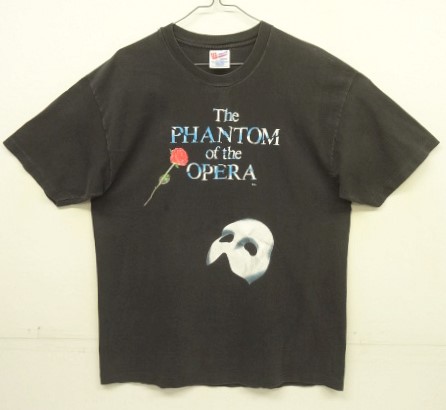 画像: 90'S THE PHANTOM OF THE OPERA シングルステッチ 半袖 Tシャツ フェードブラック (VINTAGE) 「T-Shirt」入荷しました。