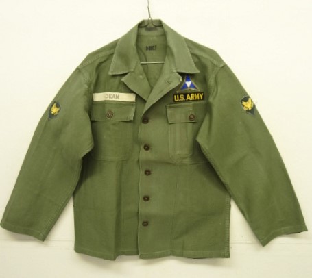 画像: 50'S アメリカ軍 US ARMY "1st MODEL" OG107 コットンサテン ユーティリティシャツ (VINTAGE) 「L/S Shirt」入荷しました。
