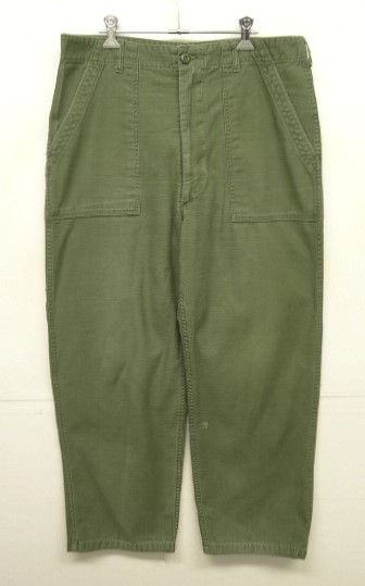 画像: 70'S アメリカ軍 US ARMY "OG107" コットンサテン GENERALジップ ベイカーパンツ W36L31 (VINTAGE) 「Bottoms」入荷しました。