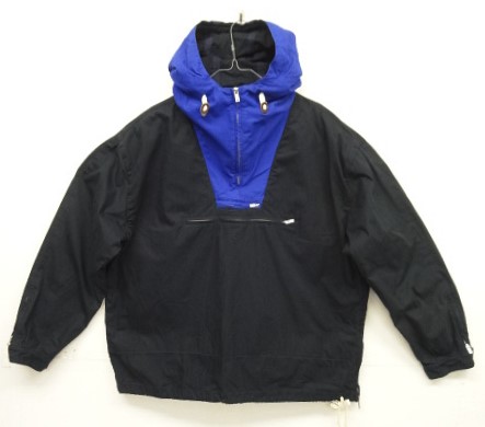 画像: 00'S J.CREW ALWAYS コットン カラーブロック アノラックパーカー ブラック/ブルー (VINTAGE) 「Jacket」入荷しました。