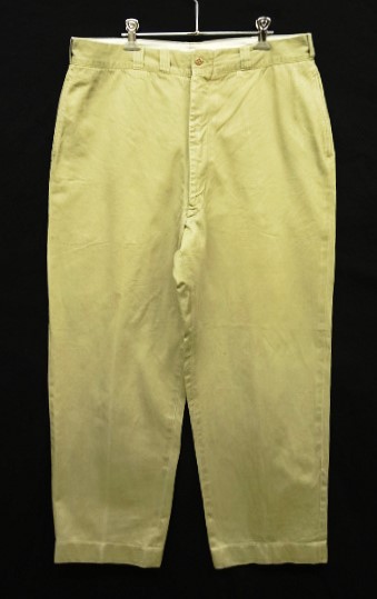 画像: 60'S アメリカ軍 US ARMY コットン100% チノパンツ SERVAL製ブラスジップ W38L33 (VINTAGE) 「Bottoms」入荷しました。