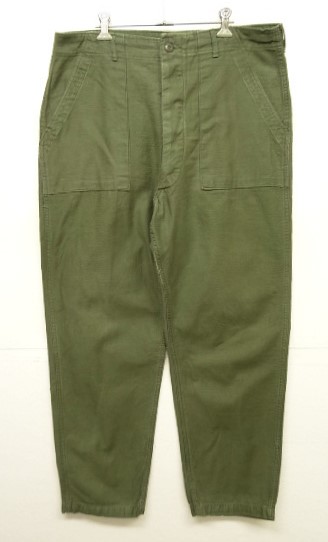 画像: 70'S アメリカ軍 US ARMY "OG107" コットンサテン ベイカーパンツ W38L33 (VINTAGE) 「Bottoms」入荷しました。