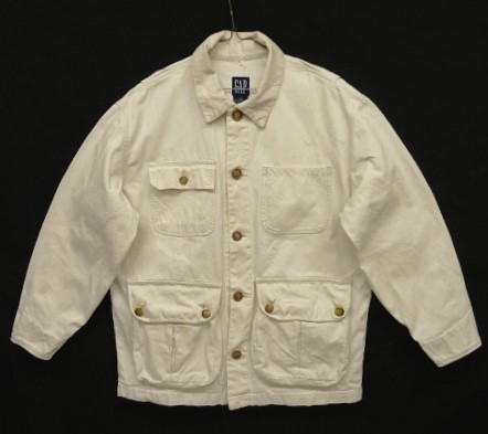 画像: 90'S GAP 旧タグ ヘビーウエイトキャンバス カバーオール ホワイト (VINTAGE) 「Jacket」入荷しました。