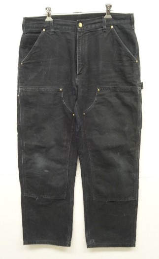 画像: CARHARTT ダブルニー ダック ペインターパンツ ブラック W34L30 USA製 (VINTAGE) 「Bottoms」入荷しました。