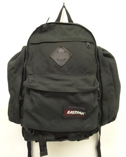 画像: 80'S EASTPAK 旧タグ 両サイド収納付き ナイロン バックパック ブラック USA製 (VINTAGE) 「Bag」入荷しました。