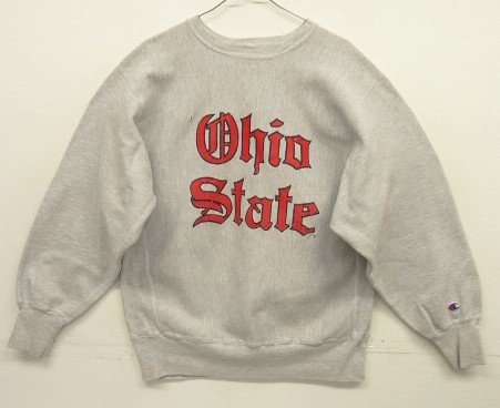画像: 90'S CHAMPION "OHIO STATE" 刺繍タグ リバースウィーブ グレー USA製 (VINTAGE) 「Sweat Shirt」入荷しました。