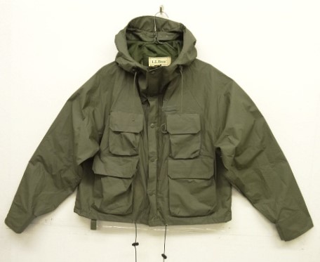 画像: 80'S LL Bean 裏地付き PVC ショート丈 ウェーディングジャケット オリーブ (VINTAGE) 「Jacket」入荷しました。