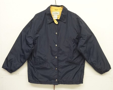 画像: 80'S LL Bean チンスト付き ナイロン コーチジャケット ネイビー USA製 (VINTAGE) 「Jacket」入荷しました。