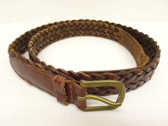 画像: 90'S LL Bean "SOLID BRASSバックル" メッシュレザーベルト ブラウン USA製 (VINTAGE) 「Accessorie」入荷しました。