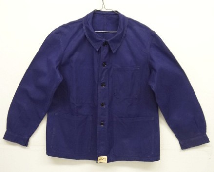 画像: 60'S フランス軍 "ST JAMES製" ワークジャケット カバーオール インクブルー (DEADSTOCK) 「Jacket」入荷しました。