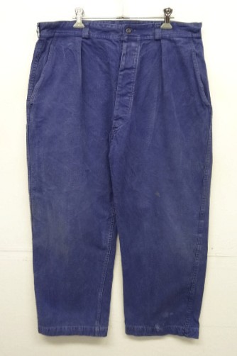 画像: 70'S フランス軍 "ST JAMES製" ワークパンツ インクブルー (VINTAGE) 「Bottoms」入荷しました。