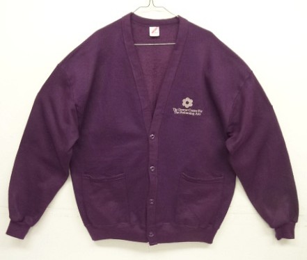 画像: 80'S JERZEES スウェット カーディガン グレープ USA製 (VINTAGE) 「Sweat Shirt」入荷しました。