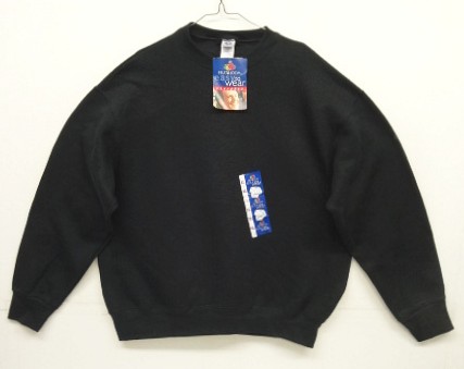 画像: 90'S FRUIT OF THE LOOM クルーネック スウェットシャツ ブラック (DEADSTOCK) 「Sweat Shirt」入荷しました。