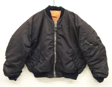 画像: 90'S ALPHA INDUSTRIES "MA-1" フライトジャケット フェードブラック (VINTAGE) 「Jacket」入荷しました。