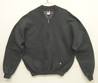 画像: 90'S RUSSELL ATHLETIC フルジップ クルーネックスウェット チャコール メキシコ製 (VINTAGE) 「Sweat Shirt」入荷しました。