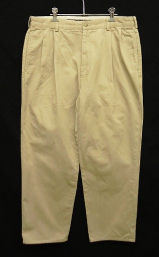 画像: 90'S RALPH LAUREN ツープリーツ チノパンツ ベージュ (VINTAGE) 「Bottoms」入荷しました。