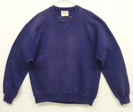 画像: 80'S LL Bean by RUSSELL ATHLETIC 前V&脇の下ガゼット スウェットシャツ ネイビー USA製 (VINTAGE) 「Sweat Shirt」入荷しました。