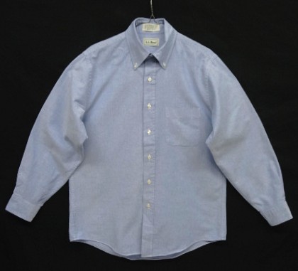 画像: 90'S LL Bean オックスフォード 長袖 BDシャツ ブルー (VINTAGE) 「L/S Shirt」入荷しました。