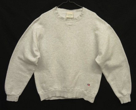 画像: 80'S LL Bean by RUSSELL ATHLETIC 前Vガゼット スウェットシャツ アッシュグレーヘザー USA製 (VINTAGE) 「Sweat Shirt」入荷しました。