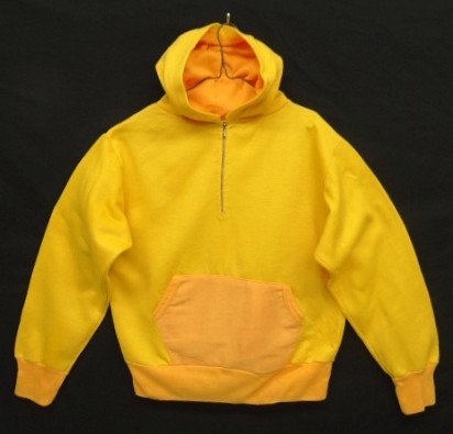 画像: 70'S ユーロヴィンテージ ハーフジップ スウェットパーカー イエローツートン ポーランド製 (VINTAGE) 「Parka」入荷しました。