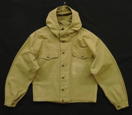 画像: 70'S CASSIN フード付き ショート丈 ワークジャケット riri製ジップ ダークベージュ (VINTAGE) 「Jacket」入荷しました。