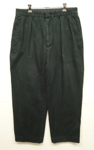画像: 90'S RALPH LAUREN ツープリーツ チノパンツ ブラック (VINTAGE) 「Bottoms」入荷しました。