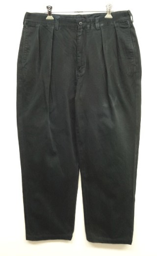 画像: 90'S RALPH LAUREN "ANDREW PANT" ツープリーツ チノパンツ ブラック (VINTAGE) 「Bottoms」入荷しました。