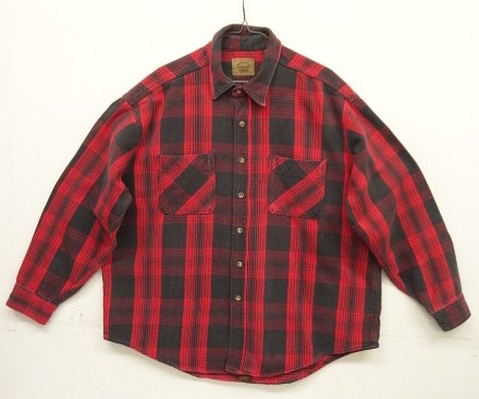画像: 90'S ST JOHN'S BAY ヘビーフランネル ワークシャツ チェック柄 USA製 (VINTAGE) 「L/S Shirt」入荷しました。