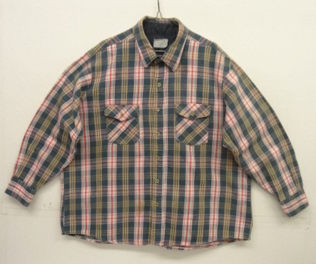 画像: 80'S UNKNOWN ヘビーフランネル ワークシャツ チェック柄 (VINTAGE) 「L/S Shirt」入荷しました。
