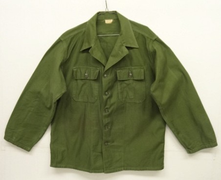 画像: 60'S アメリカ軍 US ARMY "1st MODEL" OG107 コットンサテン ユーティリティシャツ (VINTAGE) 「L/S Shirt」入荷しました。