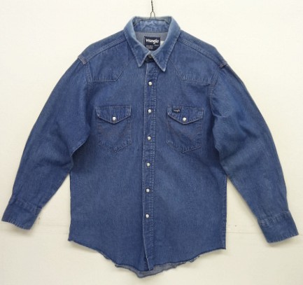 画像: 80'S WRANGLER "70127MW" デニム ウエスタンシャツ インディゴ USA製 (VINTAGE) 「L/S Shirt」入荷しました。
