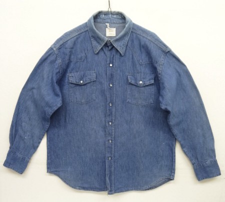 画像: 70'S BIG MAC デニム ウエスタンシャツ インディゴ USA製 (VINTAGE) 「L/S Shirt」入荷しました。