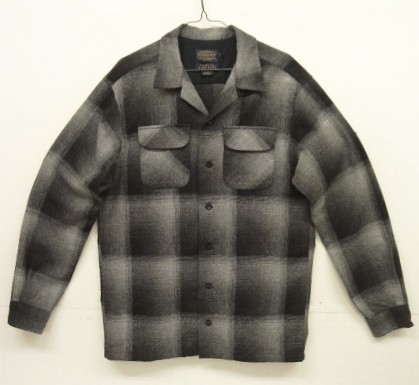 画像: 00'S PENDLETON "BOARD SHIRT" ウール オープンカラーシャツ オンブレチェック (USED) 「L/S Shirt」入荷しました。