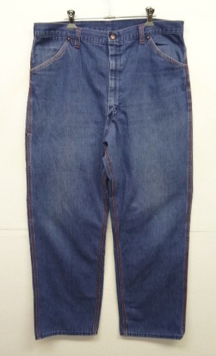 画像: 70'S BIG MAC デニム ペインターパンツ SCOVILLジップ インディゴ オレンジステッチ USA製 (VINTAGE) 「Bottoms」入荷しました。