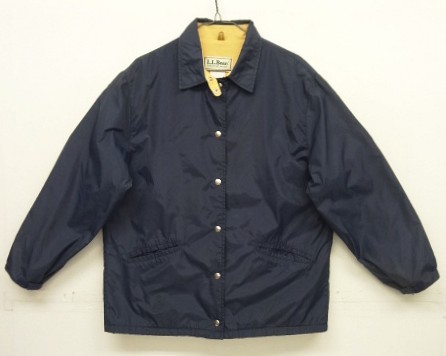画像: 80'S LL Bean チンスト付き ナイロン コーチジャケット ネイビー USA製 (VINTAGE) 「Jacket」入荷しました。