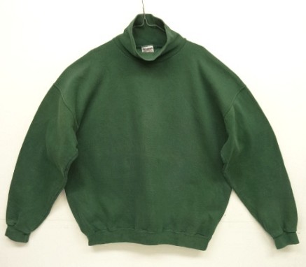 画像: 90'S PLUMA タートルネックネック ヘビーウエイト スウェットシャツ グリーン USA製 (VINTAGE) 「Sweat Shirt」入荷しました。