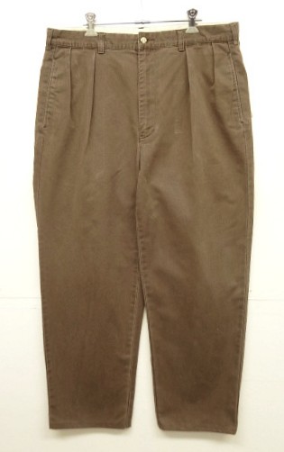 画像: 90'S RALPH LAUREN "ANDREW PANT" ツープリーツ チノパンツ フェードブラウン (VINTAGE) 「Bottoms」入荷しました。